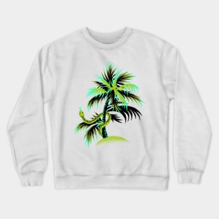 Snake Palms - Green Crewneck Sweatshirt